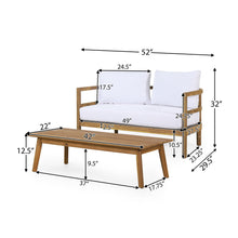 Load image into Gallery viewer, Outdoor Furniture With Coffee Table, Patio Conversation Set Deep Seating With Soft Cushion

