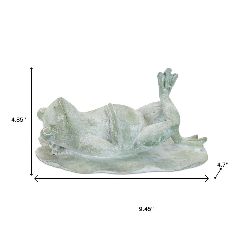 Poly Frog Figurine (Set of 4) - Green