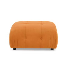 Load image into Gallery viewer, Modular Sectional Sofa, Button Tufted Designed and DIY Combination,L Shaped Couch with Reversible Ottoman, Orange Velvet
