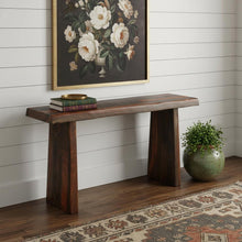 Load image into Gallery viewer, Solid Wood Frame Console Table - Dark Brown
