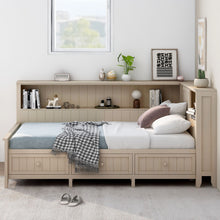 Load image into Gallery viewer, Daybed With Storage Shelves And 3 Drawers
