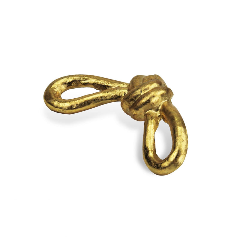 Knot Tabletop Sculpture - Gold / Rust