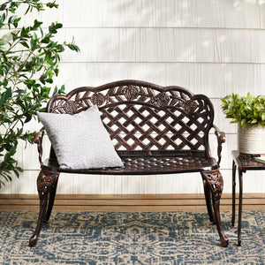 Lucia - Outdoor Garden Bench - Copper