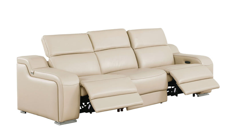 Reclining USB Sofa - Beige