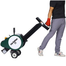 Load image into Gallery viewer, Double Flywheel Electric Log Splitter 7 Ton Portable Firewood Machine Steel - Black

