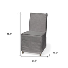 Load image into Gallery viewer, Slipcovered Wood Parsons Chairs (Set of 2) - Gray
