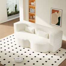 Load image into Gallery viewer, Floor Sofa With 2 Pillows, Convertible Twin Size Mattress For Living Room
