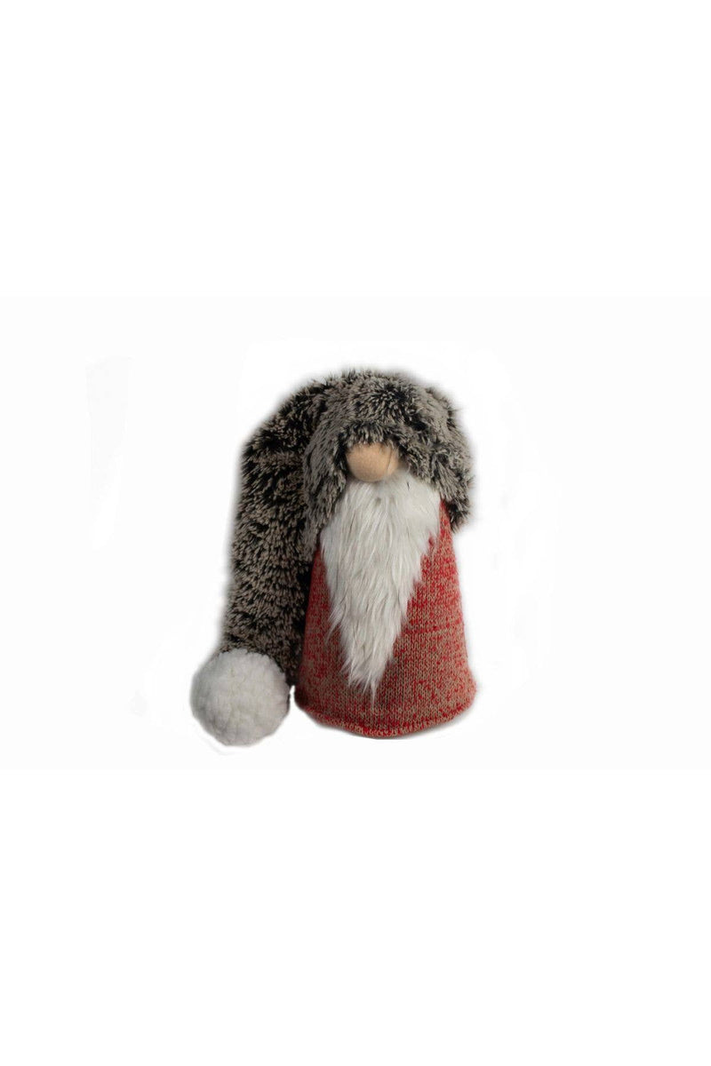 Fabric Christmas Santa Standing Gnome (552198) - Red / Gray / White