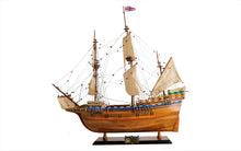 Load image into Gallery viewer, Mayflower Boat Hand Painted Decorative Boat - Brown
