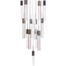 Load image into Gallery viewer, Multi Light Metal Dimmable Chandelier With Clear Shades - Silver
