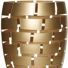 Load image into Gallery viewer, Geometric Oval Free Table Vase - Gold / Gold
