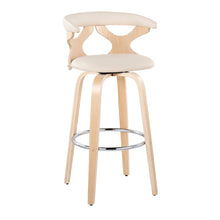 Load image into Gallery viewer, Gardenia - Contemporary Fixed Height Barstool With Swivel With Round Footrest (Set of 2)
