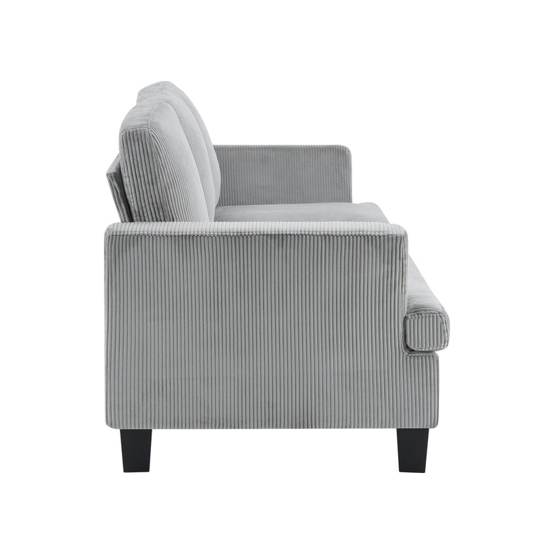Corduroy Sofa - Gray