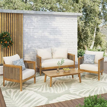 Load image into Gallery viewer, Outdoor Seating Group With Cushions And Coffee Table
