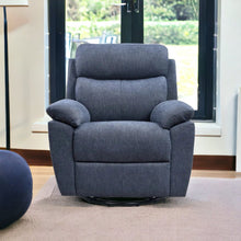 Load image into Gallery viewer, Fabric Power Recliner With USB - Blue
