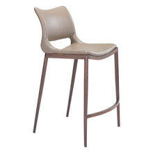 Load image into Gallery viewer, Steel Low Back Bar Chairs (Set of 2) - Gray And Brown
