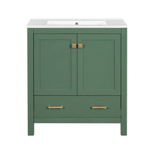 Load image into Gallery viewer, Bathroom Vanity With Single Sink, Combo Cabinet Undermount Sink, Bathroom Storage Cabinet With 2 Doors And A Drawer, Soft Closing, Multifunctional Storage, Solid Wood Frame
