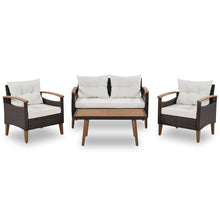 Load image into Gallery viewer, 4 Piece Garden Furniture, Patio Seating Set
