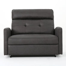Load image into Gallery viewer, Alma - Contemporary Upholstered Loveseat Recliner - Slate
