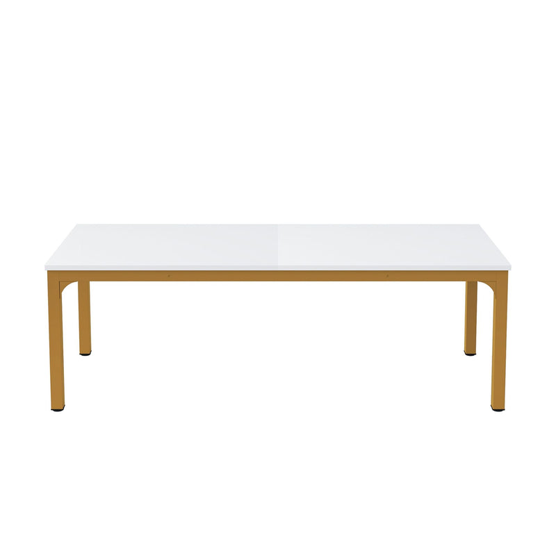 46" Solid Wood Dining Table - White