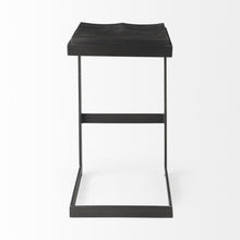 Load image into Gallery viewer, Solid Wood Backless Bar Height Bar Chair - Black
