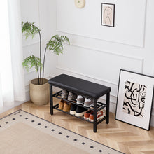 Load image into Gallery viewer, Shoe Bench With Cushion, Storage Seat For Entryway
