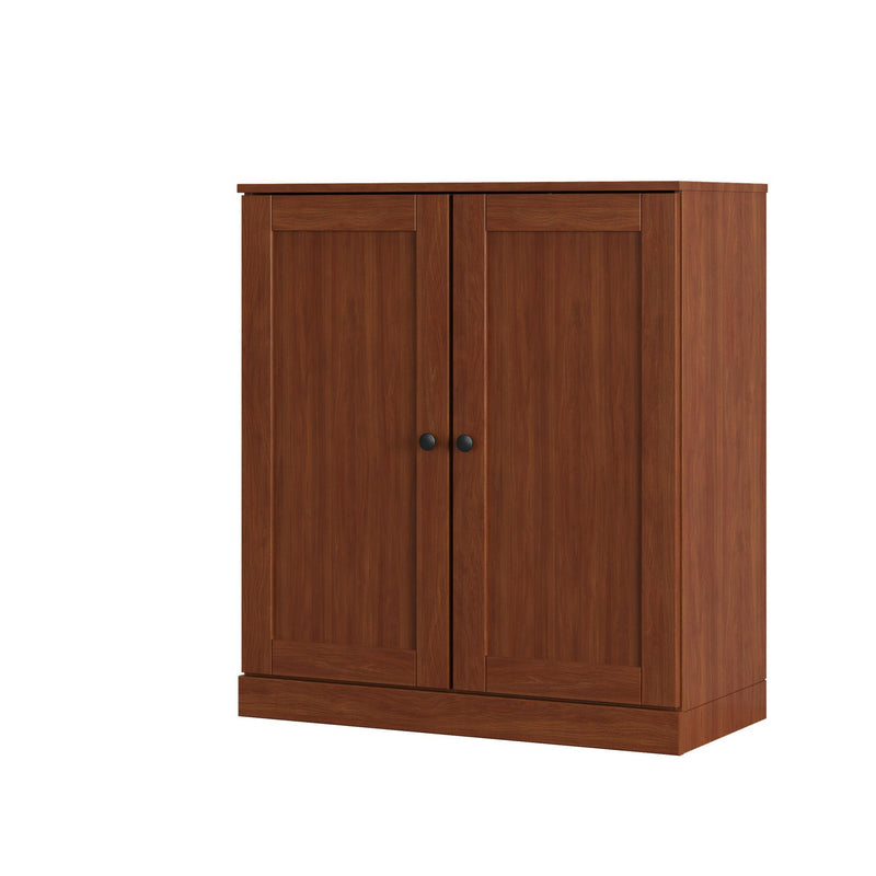 Twenty Pair Solid Woodshoe Storage Cabinet (752345) - Coffee