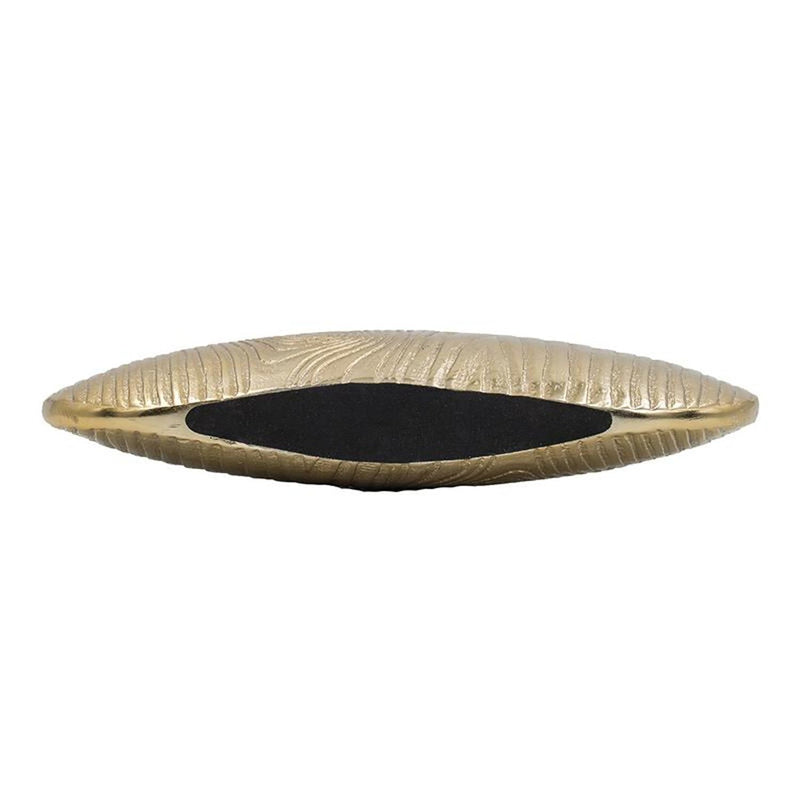 Oval Disc Table Vase - Gold