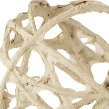 Load image into Gallery viewer, Mache Decorative Orb - Beige
