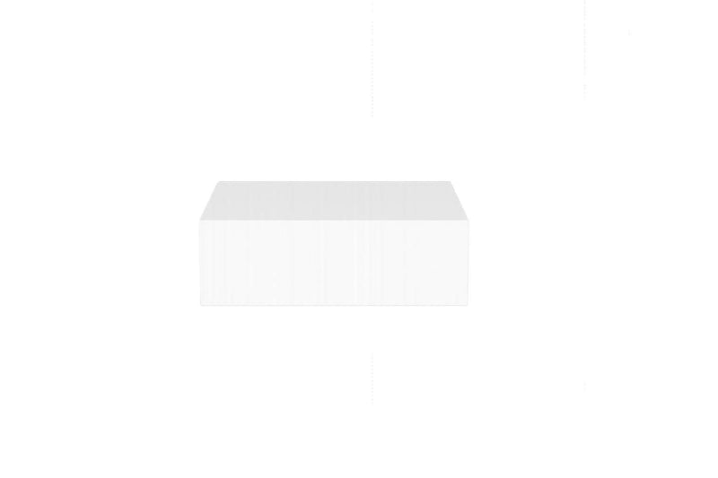 Wood One Drawer Floating Nightstand (Set of 2) - White
