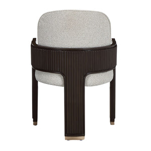 West Kensington - Dining Arm Chair - Buff / Medium Espresso