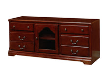 Load image into Gallery viewer, Wood Glass TV Stand - Cherry
