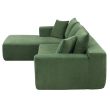 Load image into Gallery viewer, [VIDEO provided] [New] 109*68&quot; Modular Sectional Living Room Sofa Set, Modern Minimalist Style Couch, Upholstered Sleeper Sofa for Living Room, Bedroom, Salon, 2 PC Free Combination, L-Shape, Green
