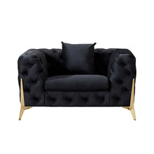 Load image into Gallery viewer, Accent Chair With Diamond Button Tufting, Matching Throw Pillow
