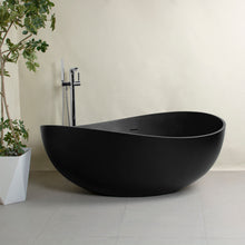 Load image into Gallery viewer, Freestanding Solid Surface Soaking Bathtub For Bathroom
