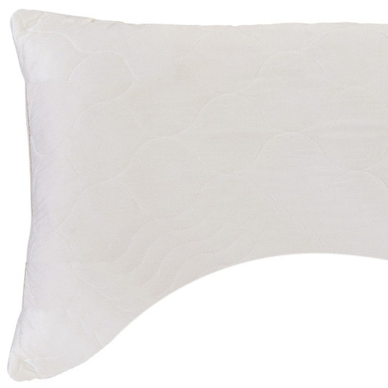 Cotton Latex Foam And Wool Hypoallergenic Ergonomic Bed Pillow - Queen