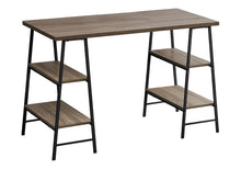 Load image into Gallery viewer, Computer Desk For Home Office, Storage Shelves, Industrial Design
