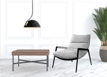 Load image into Gallery viewer, Solid Color Arm Chair - Gray / Black
