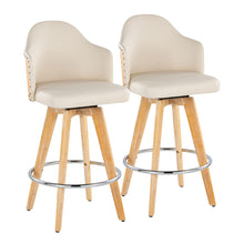 Load image into Gallery viewer, Ahoy - Contemporary Fixed Height Counter Stool &amp; Round Footrest (Set of 2)
