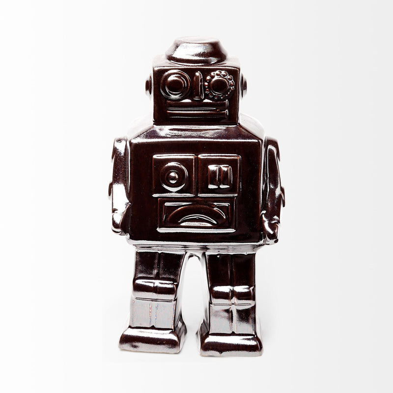 Robot Shaped Sculpture - Silver