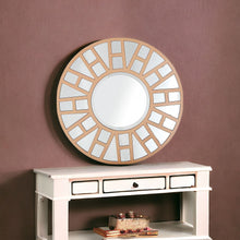 Load image into Gallery viewer, 32" Round Metal Framed Accent Mirror - Gold
