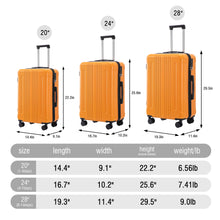 Load image into Gallery viewer, Spinner Luggage Set 20" / 24"/ 28", Lightweight Hard Shell With 360° Silent Wheels
