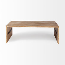 Load image into Gallery viewer, Rectangular Solid Wood Top And Base Coffee Table - Light Brown
