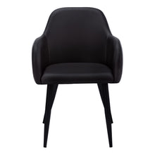 Load image into Gallery viewer, Faux Leather Dining Arm Chairs (Set of 2) - Black

