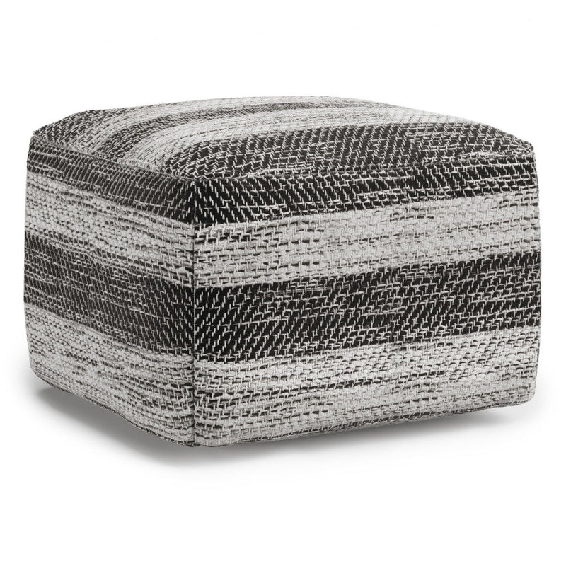 Pouf Ottoman Cotton - Gray