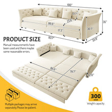 Load image into Gallery viewer, Oversize Pull Out Sofa Bed For Living Room
