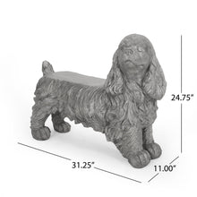 Load image into Gallery viewer, Cocker Spaniel Dog Statue - Gray
