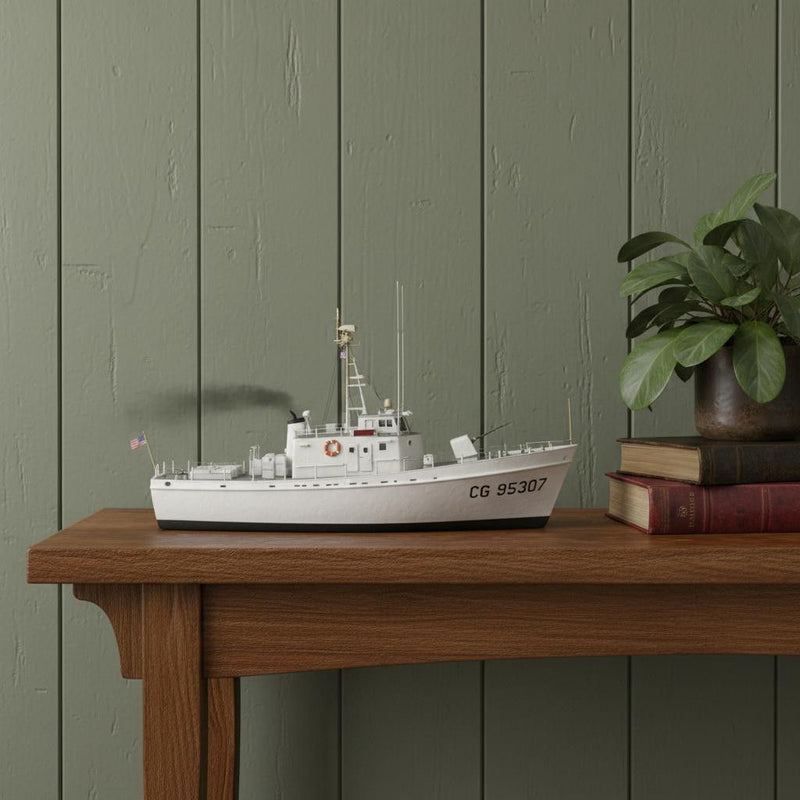 Hand Painted Model Boat (624570) - White
