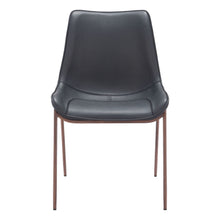 Load image into Gallery viewer, Upholstered Faux Leather Dining Side Chairs (Set of 2) - Black
