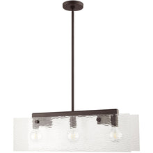 Load image into Gallery viewer, 17" Three Light Dimmable Chandelier With Shades - Bronze
